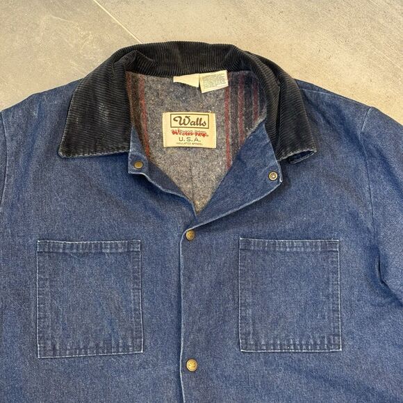 VTG Walls Blizzard Pruf Denim Barn Coat – Men’s XL Blanket lined- Work jacket - Picture 3 of 13
